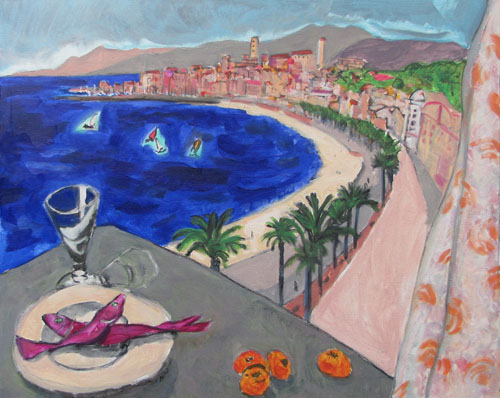 La Croisette - 25F (81 x 65) - huile sur toile